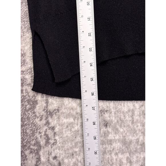 Theory Cashmere Sweater Small Mens Black Turtleneck Pullover - Picture 6 of 8